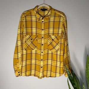 Sanctuary plaid boyfriend shirt